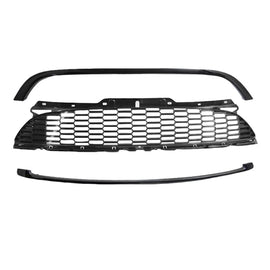 Griglia anteriore per Mini Cooper 06-14 R56 / R57 / R55 S/JCW nido d’ape Nero lucido 3 pezzi