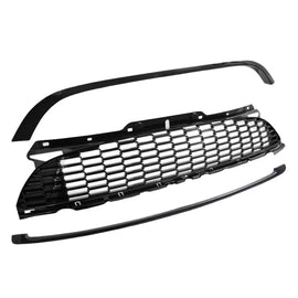 Griglia anteriore per Mini Cooper 06-14 R56 / R57 / R55 S/JCW nido d’ape Nero lucido 3 pezzi