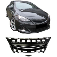 Griglia anteriore per Opel Astra J 3D GTC 12-15 senza logo nero 1 pezzo