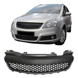 Griglia anteriore per Opel Zafira B 05-08 nido d’ape senza logo tappetino nero 1Pc