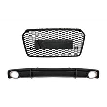 Carica l'immagine nel visualizzatore di Gallery, Griglia anteriore con Diffusore paraurti posteriore e Terminali di scarico per Audi A7 4G restyling (2015-2017) RS7