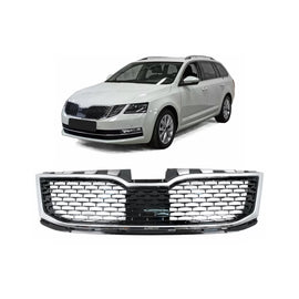 Griglia anteriore per Skoda Octavia III 5E restyling berlina wagon (2017-2020) nero/ cromato
