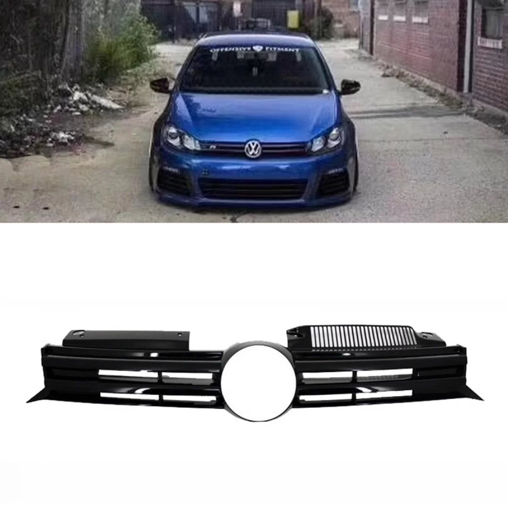 Griglia anteriore per VW Golf VI (6) 08-11 R20 stile nero 1 pezzo