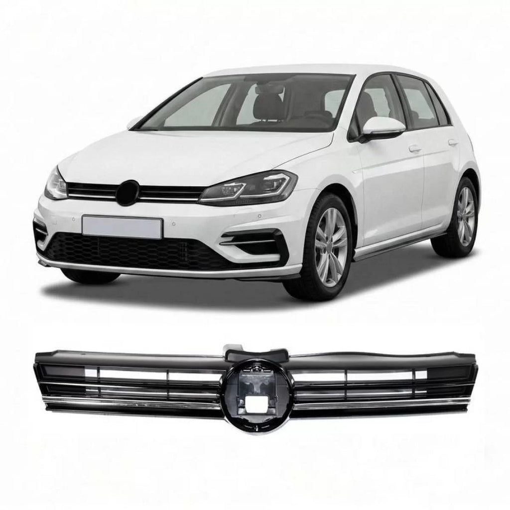 Griglia anteriore per VW Golf VII (7 & 7.5) 7 conversione 7.5 / 7.5 R / R Line stile con sensore supporto 1 pezzo