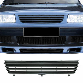 Griglia anteriore per VW Polo 6N2 99-01 senza logo nero 1 pezzo