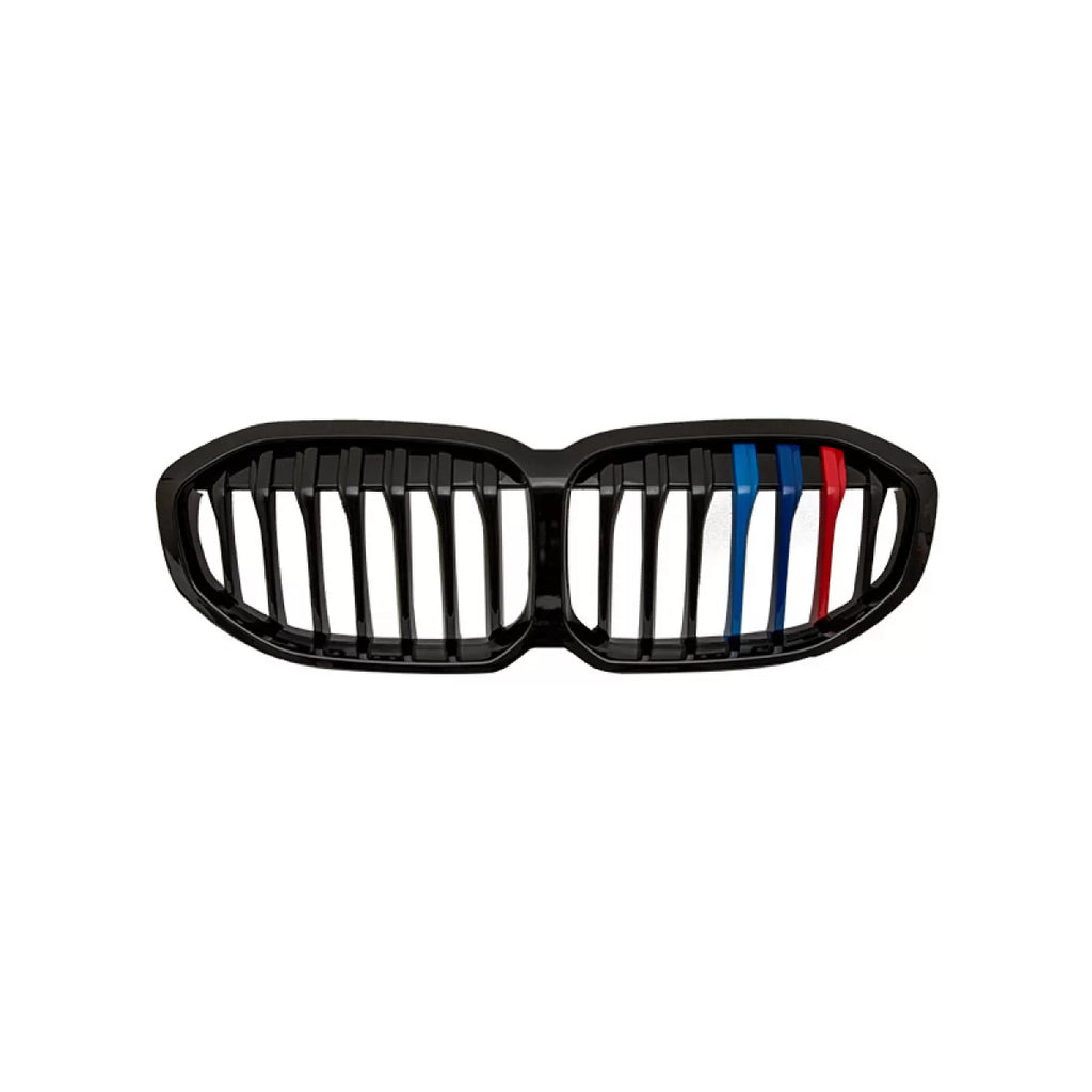 Griglie anteriori per BMW 1 F40 19+ M stile Tri-colore nere lucide 1 pezzo