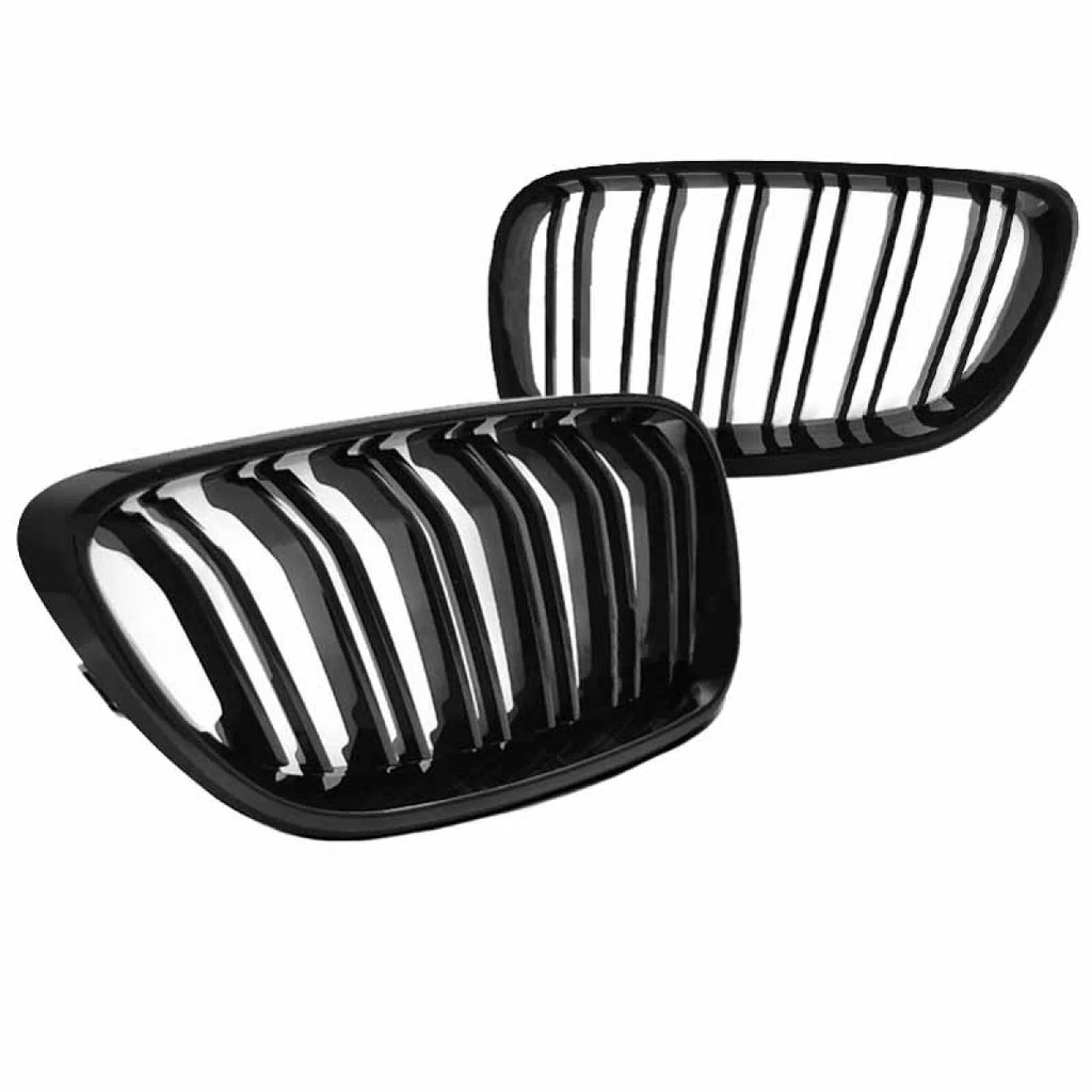 Griglie anteriori per BMW 2 F22 / F23 14-16 M4 stile con doppio griglia nere lucide con 2pcs