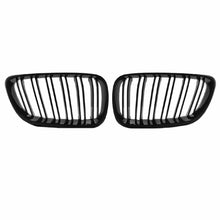 Carica l'immagine nel visualizzatore di Gallery, Griglie anteriori per BMW 2 F22 / F23 14-16 M4 stile con doppio griglia nere lucide con 2pcs