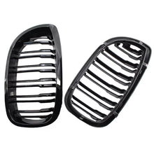 Griglie anteriori per BMW 3 E46 03-06 Coupe/Cabrio M4 stile con doppio griglia 4D nere lucide 2 pezzi