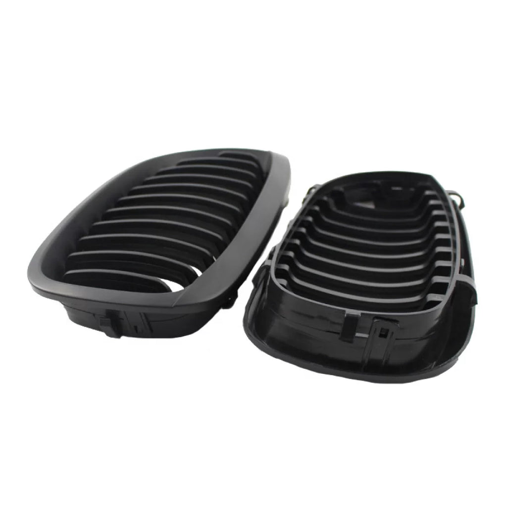 Griglie anteriori per BMW 3 E46 03-06 Coupe/Cabrio Nero opaco 2 pezzi