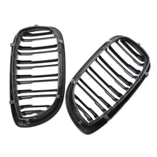 Griglie anteriori per BMW 3 E46 03-06 Coupe/Cabrio M4 stile con doppio griglia 4D nere lucide 2 pezzi