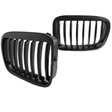 Griglie anteriori per BMW 3 E46 99-01 berlina/Touring/compatto Nero opaco con 8 linee 2 pezzi