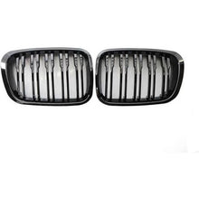 Griglie anteriori per BMW 3 E46 99-01 berlina/Touring/compatto M4 stile con doppio griglia nere lucide 2 pezzi