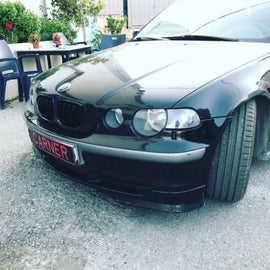 Griglie anteriori per BMW 3 E46 99-01 berlina/Touring/compatto M4 stile con doppio griglia nere lucide 2 pezzi