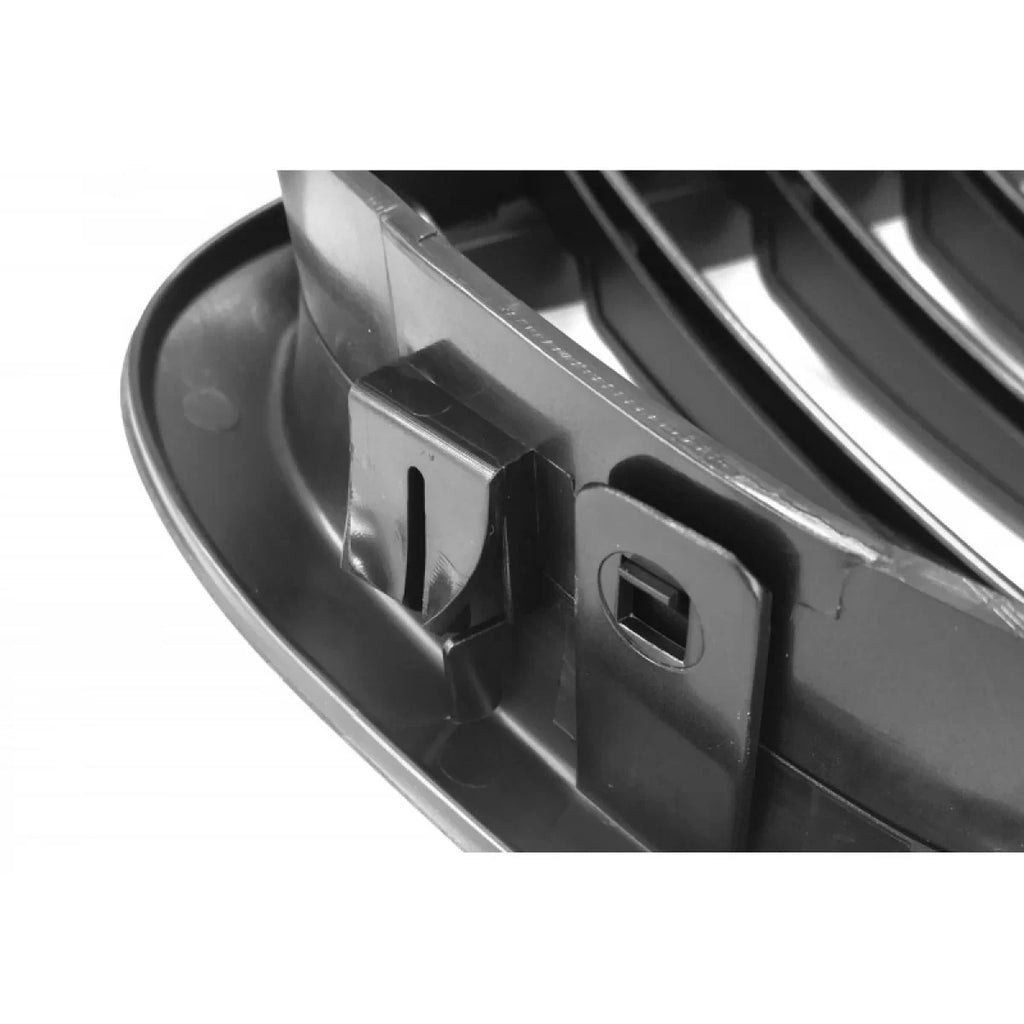 Griglie anteriori per BMW 3 E46 99-01 berlina/Touring/compatto Nero opaco con 8 linee 2 pezzi