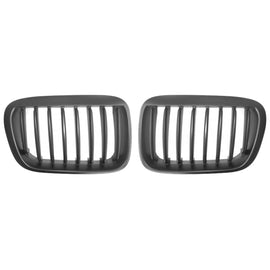 Griglie anteriori per BMW 3 E46 99-01 berlina/Touring/compatto Nero opaco con 8 linee 2 pezzi