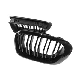 Griglie anteriori per BMW 3 E46 99-03 Coupe/Cabrio M4 stile con doppio griglia nere lucide 2 pezzi