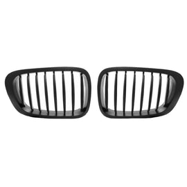 Griglie anteriori per BMW 3 E46 99-03 Coupe/Cabrio Nero opaco con 8 linee 2 pezzi