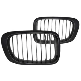 Griglie anteriori per BMW 3 E46 99-03 Coupe/Cabrio Nero opaco con 10 linee 2 pezzi