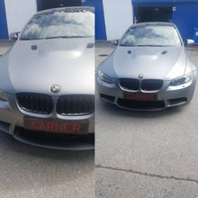 Griglie anteriori per BMW 3 E92/E93 06-11 M4 stile con doppio griglia nere lucide 2 pezzi