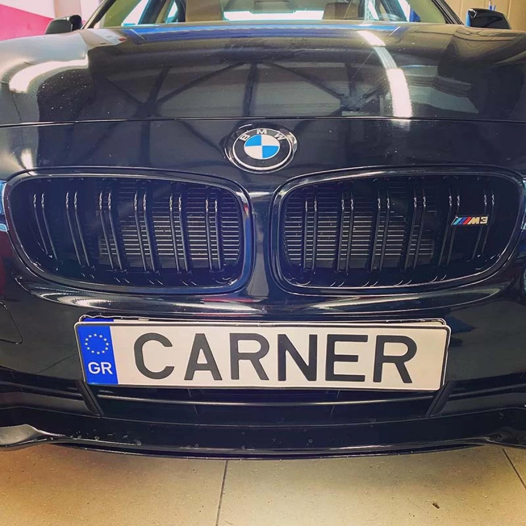 Griglie BMW Serie 3 F30 F31 2011-2018 stile M4 nere lucide