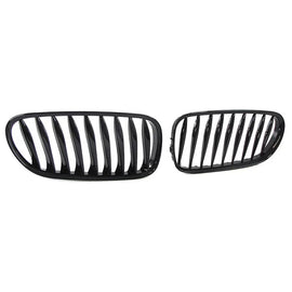 Griglie anteriori per BMW Z4 E85 / E86 02-08 nere lucide 2 pezzi