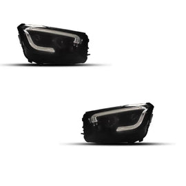 Anteriore Set fari anteriori per Mercedes-Benz GLC C253/X253 conversione allo stile restyling stile 2020-2021 nero Full