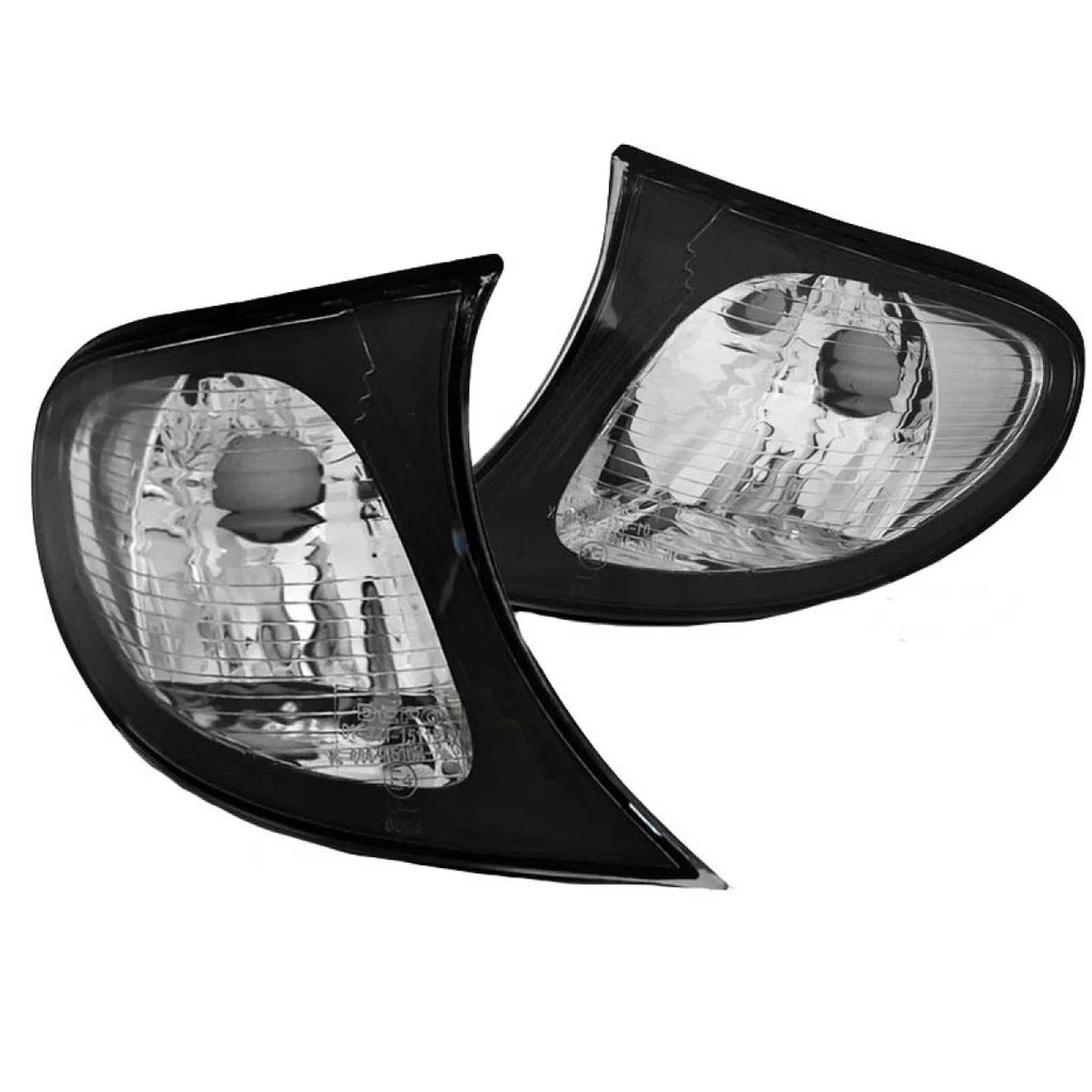 Frecce anteriori per BMW 3 E46 01-05 berlina/Touring nero/trasparente Depo