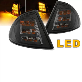 Frecce anteriori per BMW 3 E46 99-01 berlina/Touring nero/trasparente LED 2 pezzi Eagle Eyes