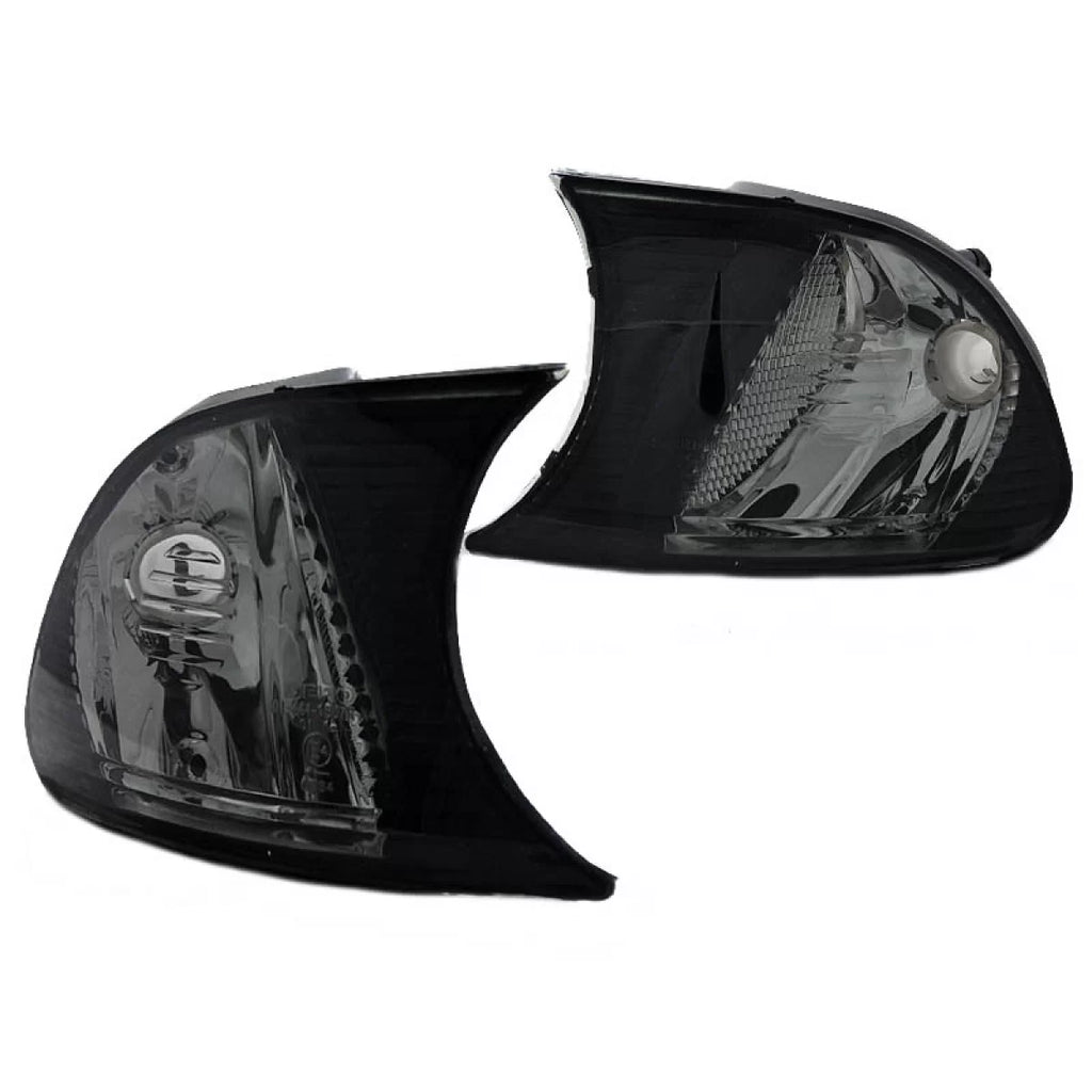 Frecce anteriori per BMW 3 E46 Coupe/Cabrio 01-03 con vite fumé/trasparente 2 pezzi Depo