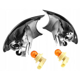 Frecce anteriori per BMW 3 E46 Coupe/Cabrio 99-01 con Clip fumé 2 pezzi Depo