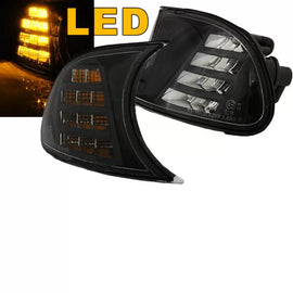 Frecce anteriori per BMW 3 E46 Coupe/Cabrio 99-01 con Clip LED nero 2 pezzi Eagle Eyes