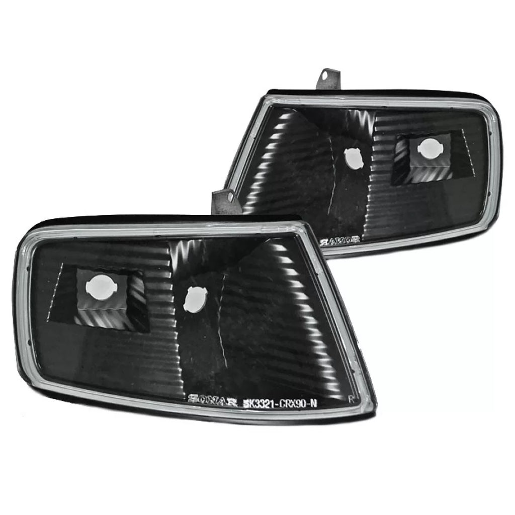 Frecce anteriori per Honda CRX 90-92 nero 2 pezzi Sonar