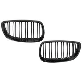 Anteriore Griglie a doppio rene per BMW Serie 3 E92 E93 Coupe cabriolet PreLCI (2006-2009) Doppia lamella M-kit Sport