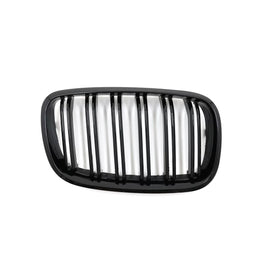 Anteriore Griglie a doppio rene per BMW X5 E70 X6 E71 (2007-2014) Doppia lamella M design nere lucide
