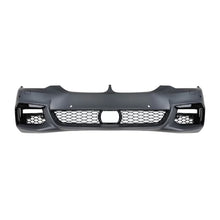 Carica l'immagine nel visualizzatore di Gallery, Anteriore M Technik paraurti per BMW Serie 5 G30 berlina, G31 Touring 2017-2019 con PDC, con lavafari, con griglia