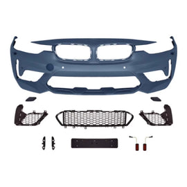 Paraurti anteriore stile M3CS per BMW Serie 3 F30 berlina, F31 station wagon 2013-2018 versione senza Fendinebbia