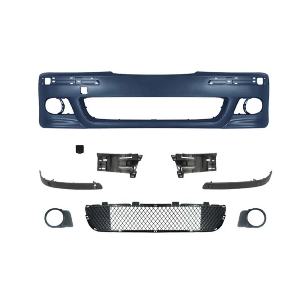 Paraurti anteriore stile M5 per BMW Serie 5 E39 berlina, station wagon 1996-2003 con Sensore di parcheggio fori,
