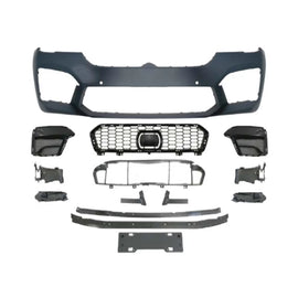Paraurti anteriore stile M5 per BMW Serie 5 G30 berlina, G31 station wagon 2020-2023, griglia con ACC foro, con Sensore