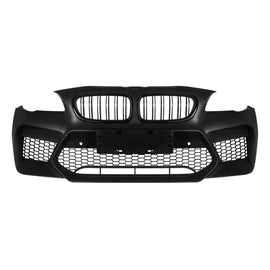 Paraurti anteriore stile M5 tipo G30 con griglie a doppio rene per BMW Serie 5 F10 berlina, F11 Touring 2011-2017