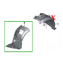 Passaruota anteriore destro per BMW Serie 3 E90 E91 (2004-2008) berlina Touring