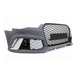 Paraurti anteriore Audi A6 C7 4G 2015–2018 stile RS6 con PDC e coprilavafari – vista 2