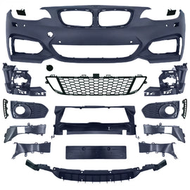 Anteriore paraurti sportivo Sport 2 con accessori compatibile per Serie 2 BMW F22 F23 13-17