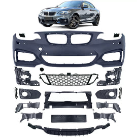 Anteriore paraurti sportivo Sport 2 con accessori compatibile per Serie 2 BMW F22 F23 13-17