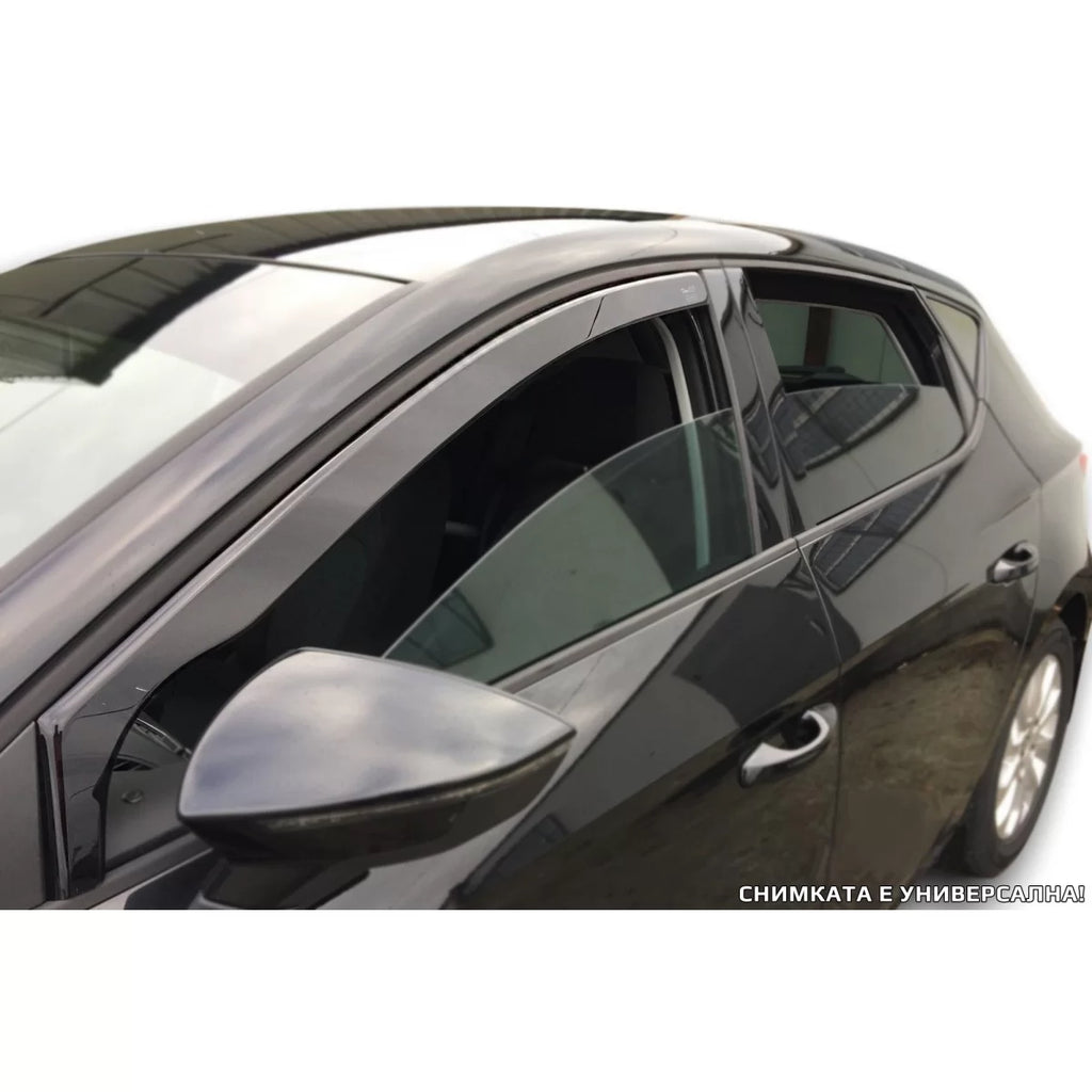 Deflettori anteriori Heko per Volkswagen Golf 8 hatchback dal 2020, con 5 porte, scuro fumé, 2 pezzi