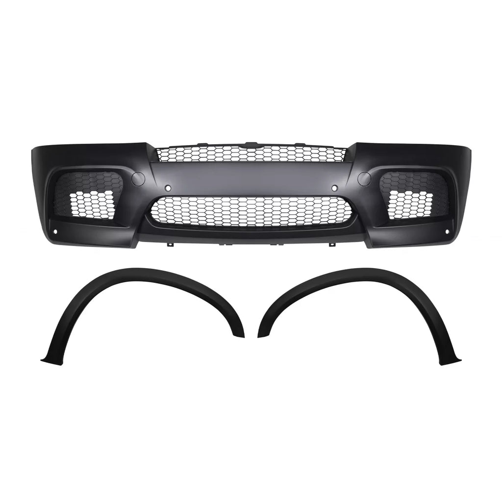 Paraurti anteriore stile X5M per BMW X5 E70 2010-2013 con allargamenti per il Parafanghi anteriori