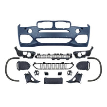 Carica l'immagine nel visualizzatore di Gallery, Paraurti anteriore stile X5M per BMW X5 F15 2014-2018 con di serie LED Fendinebbia