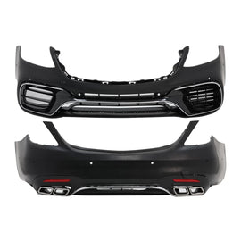 Full Convesion Body kit per Mercedes Classe S W222 restyling (2013-06.2017) S63 stile con LED luci