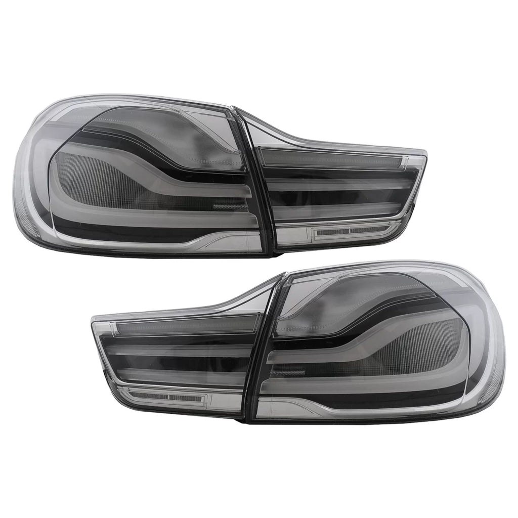 Bar fanali posteriori Full LED per BMW Serie 4 F32 F33 F36 (2013-2016) fumé con statico direzionale segnale