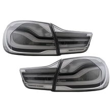 Carica l'immagine nel visualizzatore di Gallery, Bar fanali posteriori Full LED per BMW Serie 4 F32 F33 F36 (2013-2016) fumé con statico direzionale segnale